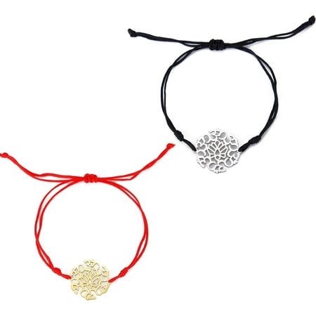 OM OHM AUM Sanskrit Symbols Spiritual Bracelet luck Couple Charm Jade Thread Bangle Yoga Amulet Anklets Jewelry Accessories