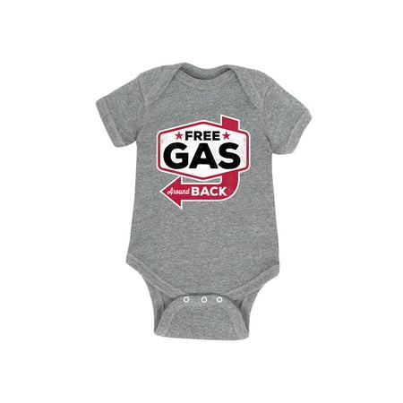 

Instant Message - Free Gas Around Back - Infant Baby One Piece