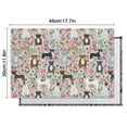 thumbnail image 6 of Cute Pitbull Terriers Dog and Flower Summer Placemats Table Placemats Set Of 4-Linen Kitchen Washable Placemats Table Mats 11.8"x17.7"Non-Slip Heat Resistant, 6 of 6