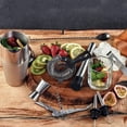 thumbnail image 2 of Postuois 10Pcs Bartending Tools Set Stainless Steel Cocktail Shaker Kit Mixology Drink Mixer Mixing Glass Measuring Jigger, 2 of 10