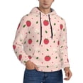 thumbnail image 2 of Honeii Strawberry Pattern Mens Hoodies Men's Loose Sleeve Sweatshirt,Pullover Hooded Sweatshirt for Men,Essentials Hoodie-X-Large, 2 of 7