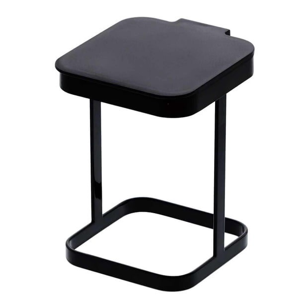 Bote De Basura De Metal Encimera De Cocina De Metal Soporte Para Bolsa De Basura Papelera De Hierro Forjado Estante De Basura Con Tapa Abatible Para Dormitorio Cocina Sala De Estar Eigraketly HA027981-01