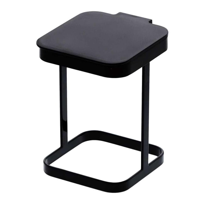 Bote De Basura De Metal Encimera De Cocina De Metal Soporte Para Bolsa De Basura Papelera De Hierro Forjado Estante De Basura Con Tapa Abatible Para Dormitorio Cocina Sala De Estar Speravity HA027981-01