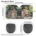 thumbnail image 7 of HUIACONG Bearded Dragon Driving Pattern Car Windshield Sun Shade, Easy Storage Foldable Car Accessories Cat Front Window Car Sun Shade for Car Front Windshield Window Trucks Universal, 7 of 7