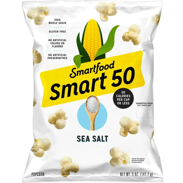 Smart50 Sea Salt Popcorn, 5 Oz. - Walmart.com - Walmart.com