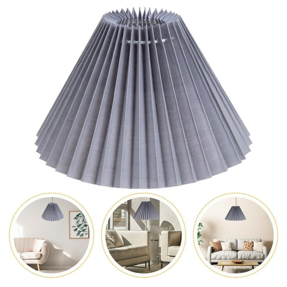 Cloth Small Lamp Shade E27 Lamp Holder for Table Lamp and Floor Light Fabric Lampshade for Table Chandelier Wall Lamp Gray
