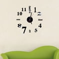 thumbnail image 2 of Reloj de acrílico autoadhesivo DIY 3D pegatinas de pared extraíbles decoración del hogar reloj de la etiqueta - negro Sweethay JJ12954-03, 2 of 5
