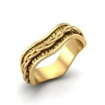 thumbnail image 3 of 5MM Twisted Rope Band Stackable Ring 925 Sterling Silver Gold Vermeil Wisdom Band Textured Pattern Women Valentines Day Gifts Ring, 3 of 5