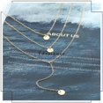 thumbnail image 3 of Moda en capas collar largo moneda colgante collar cadena collar joyería para damas y niñas Vhermosa WMZL-938-1, 3 of 4