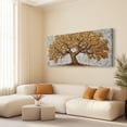 thumbnail image 4 of Canvas Wall Art for Living Room - Large Yellow Tree of Life Canvas Prints, Modern Abstract Nature Painting for Kitchen Bedroom Office Wall Decor, 4 of 7