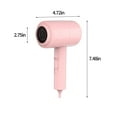 thumbnail image 3 of Hwkond Travel Hair Dryer, Hair Dryer - Constant Temperature Hair Care - High-speed Drying Hair Dryer - Three Wind Speeds - Quick Drying And Low Noise - Hair Care Hair Dryer Clearance Sale, 3 of 8
