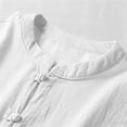 thumbnail image 6 of Guluxicc Men's Linen Shirts Button Down Relaxed Fit Classic Asian Long Sleeve Shirts Summer Casual Outfits, 6 of 8