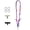 Purple, variant on 5.05ft Adjustable Widening Comfortable Shoulder Straps, Crossbody Lanyard Strap for Phone, Keys, Earbuds & ID Cards, Braided Shoulder Neck Strap that Can Hang Multiple Devices, Purple