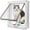 M - 7.8x7.5x2in, variant on VETPW Thin Cat Door for Windows, Outer Size 7.8x7.5x0.78inch, Pet Doors and Sliding Door, Safety Pet Door with 4 Way Lock, Weatherproof Cat Flap for Thin Door Wall