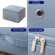 thumbnail image 3 of Bolsa para guardar edredones, organizador de ropa de satén, 1 paquete, bolsa de mudanza de equipaje de gran capacidad para edredones y cojines, resistente y resistente al desgarro para, 3 of 8
