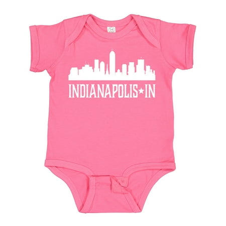 

Inktastic Indianapolis Indiana Skyline in Cities Boys or Girls Baby Bodysuit