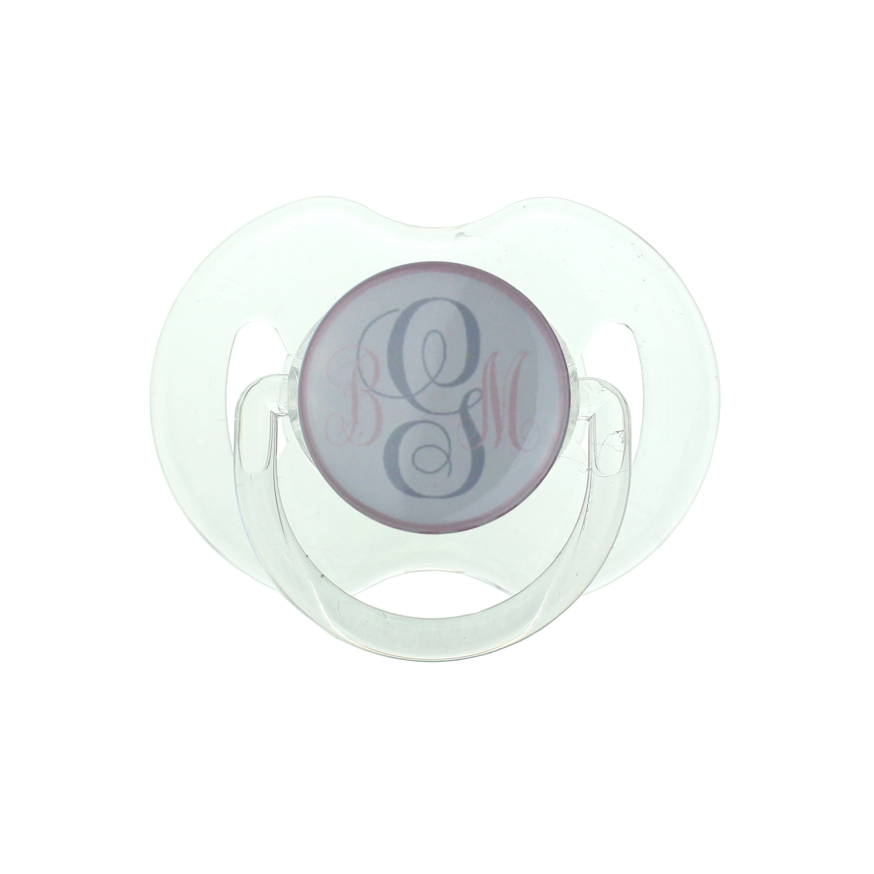 monogram pacifier