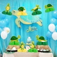 thumbnail image 4 of Turtle Party Decorations, 8 Pieces Sea Turtle Honeycomb Centerpieces, Ocean Sea Turtle Table Topper Decor for Under The Sea Turtle Themed Birthday Baby Shower Party Supplies, 4 of 6