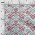 thumbnail image 1 of oneOone Cotton Poplin Fabric Swirl & Paisley Ikat Printed Fabric 1 Yard 56 Inch Wide, 1 of 4