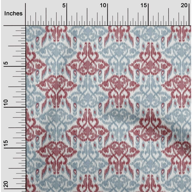 oneOone Tissu Polyester Lycra Tourbillon & Paisley Ikat Tissu Imprimé 1 Yard 56 Inch Wide