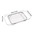 thumbnail image 2 of Over the Sink Colander, Expandable Baskets with Fine Mesh Strainer Handle Stainless Steel Rectangle Kitchen Colanders for Strain Drain Rinse Fruits Vegetables Pasta New Home Essentials, 2 of 5
