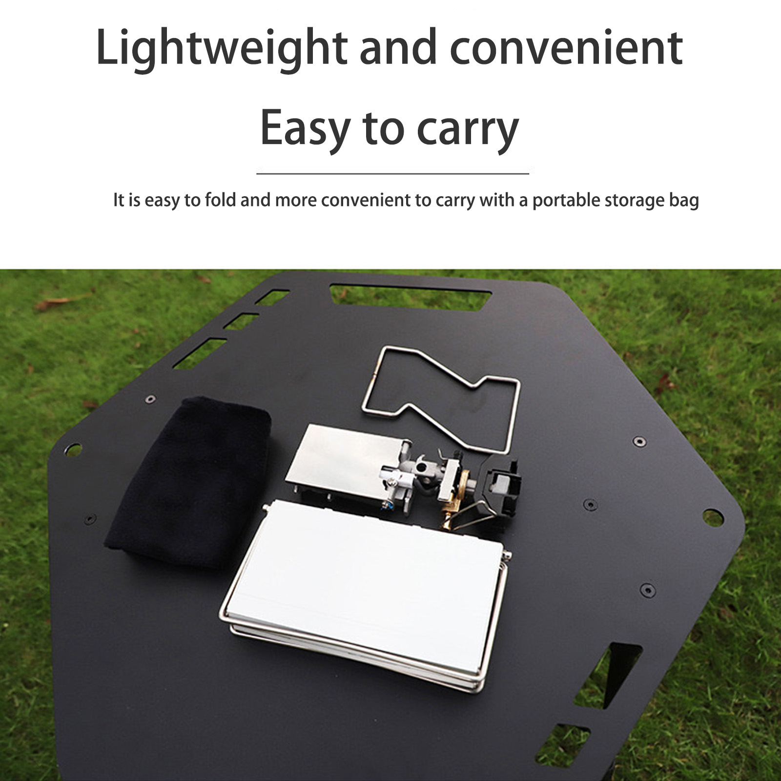 Folding Zincs Alloys Camp Cooker Portables Heavy Type Outdoor Cooking Stove for Camp Picnics Travel
