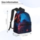 thumbnail image 2 of Disketp Spooky Halloween Night Scene Mochila Ligera Clásica con Múltiples Bolsillos, Mochila Casual para Hombre y Mujer, Ideal para Escuela, Trabajo y Viajes, 2 of 6