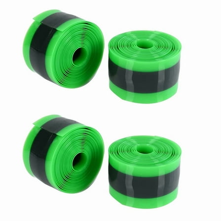 4PCS Bike Tire Liner, Inner Tube Bicycle Flat Protector Compatible for 12/16/18/20/24/26/27.5/29Inch,4 x Bike Tire Liner,Green&Black