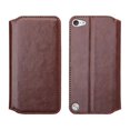 thumbnail image 3 of Apple iPod Touch 5, Ipod Touch 6, Touch 7, Wrist Strap Kickstand Pu Leather Magnetic Wallet Case Cover with Card Slots - Brown, 3 of 4