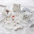 thumbnail image 3 of Ropa interior de hilo con borde de encaje y lazo dulce, ropa interior de algodón para mujer, entrepierna hasta media cintura, bragas envolventes hasta la cadera para niña, 3 of 5