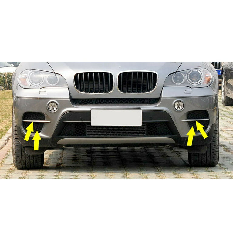 Pair Front Bumper Grille Cover Grill Trim For -BMW X5 E70 2011-2013  51117222859 51117222860