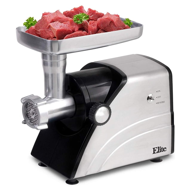 Elite Platinum HA-3433A Maxi-Matic Meat Grinder, Gray (Certified Refurbished)