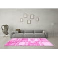 thumbnail image 3 of Ahgly Company Indoor Rectangle Abstract Pink Modern Area Rugs, 2' x 4', 3 of 4