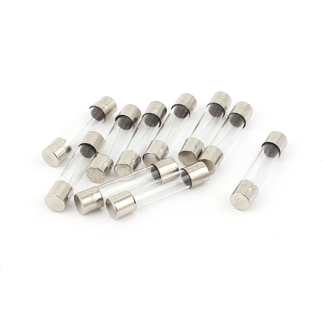 10 piezas de fusibles de vidrio de acción rápida de 250V 5A, 6mm x 30mm