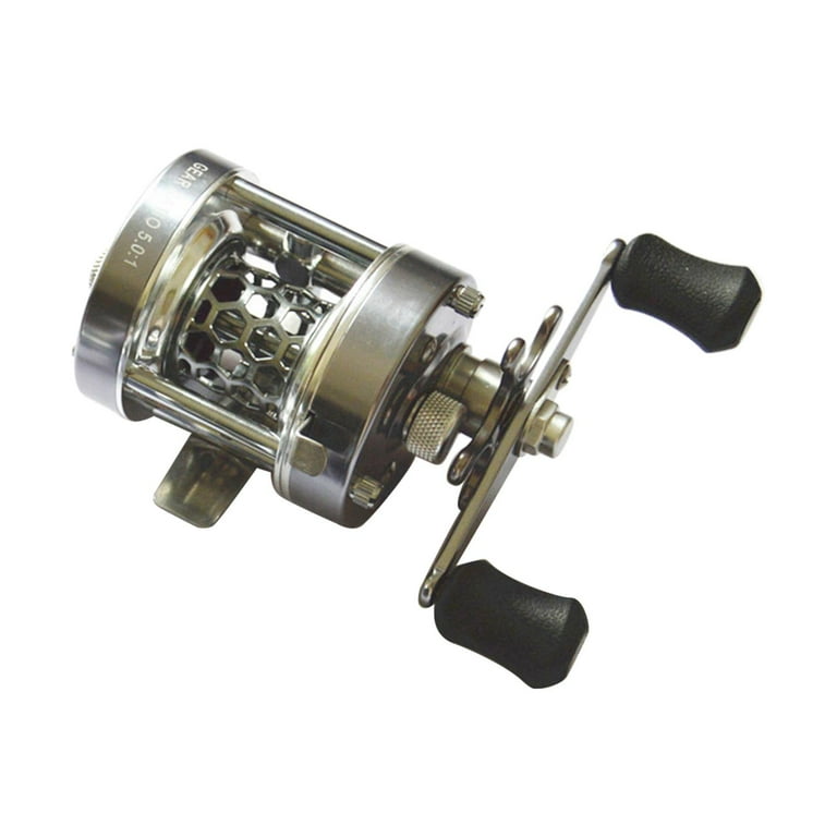 W300L/W300R Baitcasting Fishing Reel Drum Wheel 5.0:1 Gear Ratio Bearing  Fish Line Reel Star Drag System Aluminum Side R