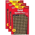 thumbnail image 1 of Trend Enterprises T-46935-3 Gold Sparkle Stars Supershapes Value Pack - 3 per Pack, 1 of 1