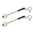 thumbnail image 3 of 2 Pcs Maillet Basse en Feutre avec Manche en Acier Inoxydable, 3 of 9