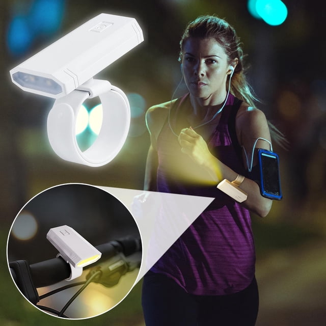 Fiudx Mini Luz de Muñeca con Clip, Recargable Por Usb, Atenuación Infinita, Ajustable 360°, Led con Protección Ocular, Lámpara Compacta para Viajes Al Aire Libre, Ideal para Escritorios de Dormitorio