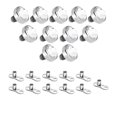 thumbnail image 1 of Dermal Anchor Piercing Jewelry Clear Press-Fit Gem - 11 Tops & 11 Bottoms, 1 of 1