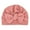 Pink, variant on Stylish Muslim Bonnet for Babies: Cute Donut Bow Beanie Turban Hat Cap
