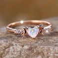 thumbnail image 7 of Moon Three Claw Ring On Both Sides Simple Copper Jewelry For Women Minimalist Everyday Wear Gift Idea Elegant Style, 7 of 7