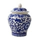 thumbnail image 2 of Tarro de jengibre de cerámica, tarros de Chinoiserie Estilo vintage con tapa Jarrón chino Tarro de jengibre asiático para decoración de mesa, 2 of 9