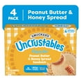 thumbnail image 3 of Smucker’s Uncrustables Peanut Butter & Honey Spread Sandwiches, 4 Count, 2 Oz. Each, Frozen, 3 of 12