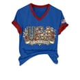 thumbnail image 6 of kaondbfi Summer Tops for Women Women's 250Th Anniversary Print V Neck T Shirt 250Th Anniversary Tshirt Patriotic Tee Womens Essentials Fashion Clothing, 6 of 7