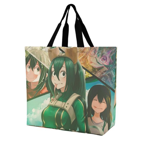 Tsuyu Asui Tote Bag For Women, Shoulder Bags Big Reusable Grocery Handbag For Shopping Picnic Work Beach
