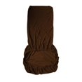 thumbnail image 4 of Funda para sillas de comedor medio envuelta Práctico resistente al desgaste Transpirable a prueba de arañazos Funda elástica para silla para banquete Marron oscuro perfecl Cubierta de asiento, 4 of 8