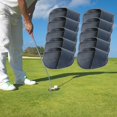 thumbnail image 4 of Golf Head Covers PU Portable Iron Headcover Practical Protector for Athlete Travel Golf Training Deep Blue Small, 4 of 9