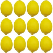 Artificial Lemons Plastics Lemons Yellow for Home Kitchen Photography Prop Decoration ( 3.7×2.5in 12pcs)