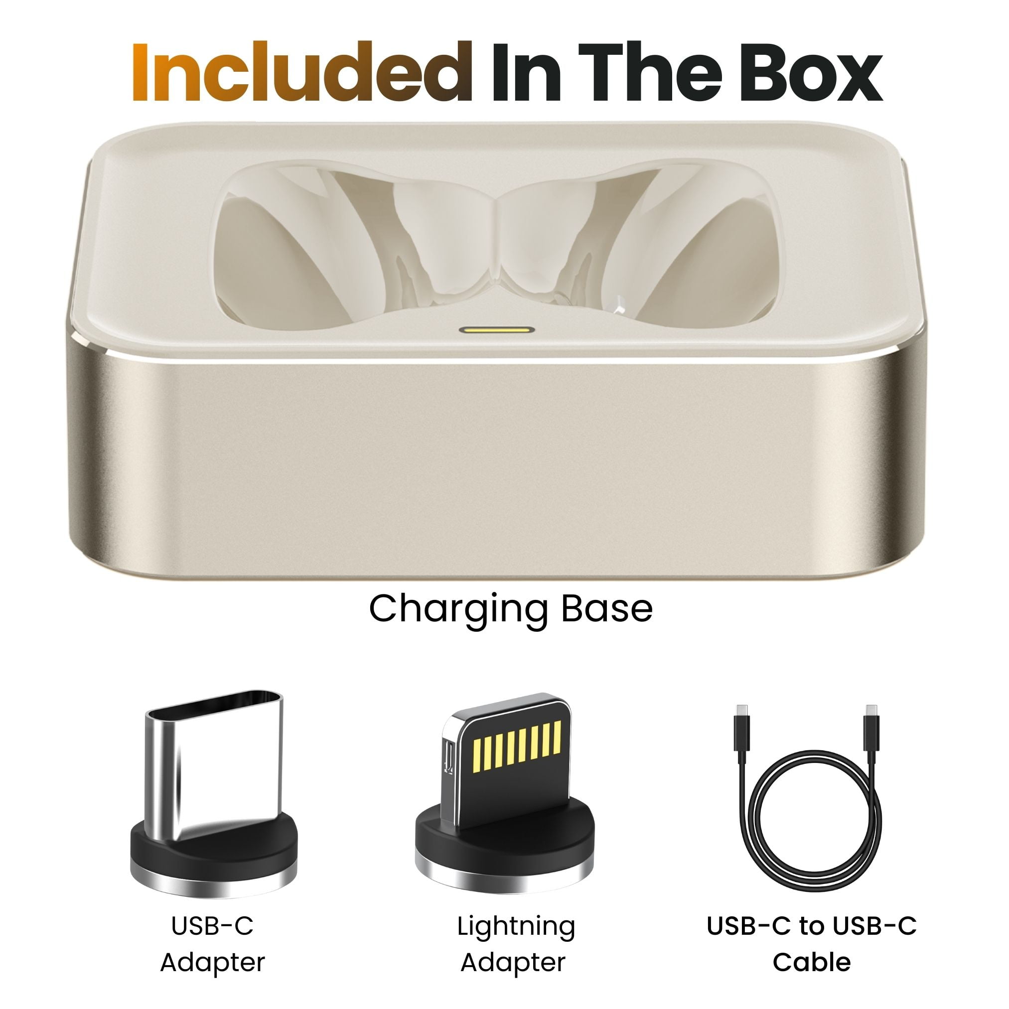 Ultra Supply Co - Wireless Charging Dock for AirPods Max – Compatible with Lightning & USB-C