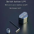 thumbnail image 5 of Motorcycle Switches Button Turn Signal High Low Beam Start Buttons Removed Key Cap, 5 of 5